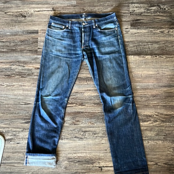 APC Petit standard Straight-leg raw selvedge non-stretch denim jeans. Worn. - Picture 1 of 5